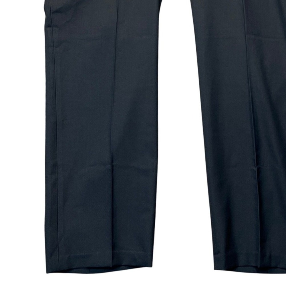 Haggar Premium Comfort Dress Pants Mens 44x29 Charcoal Gray Straight Fit Stretch - Picture 3 of 16